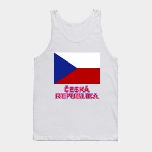 The Pride of the Czech Republic - Czech National Flag Design (Czech Text) Tank Top